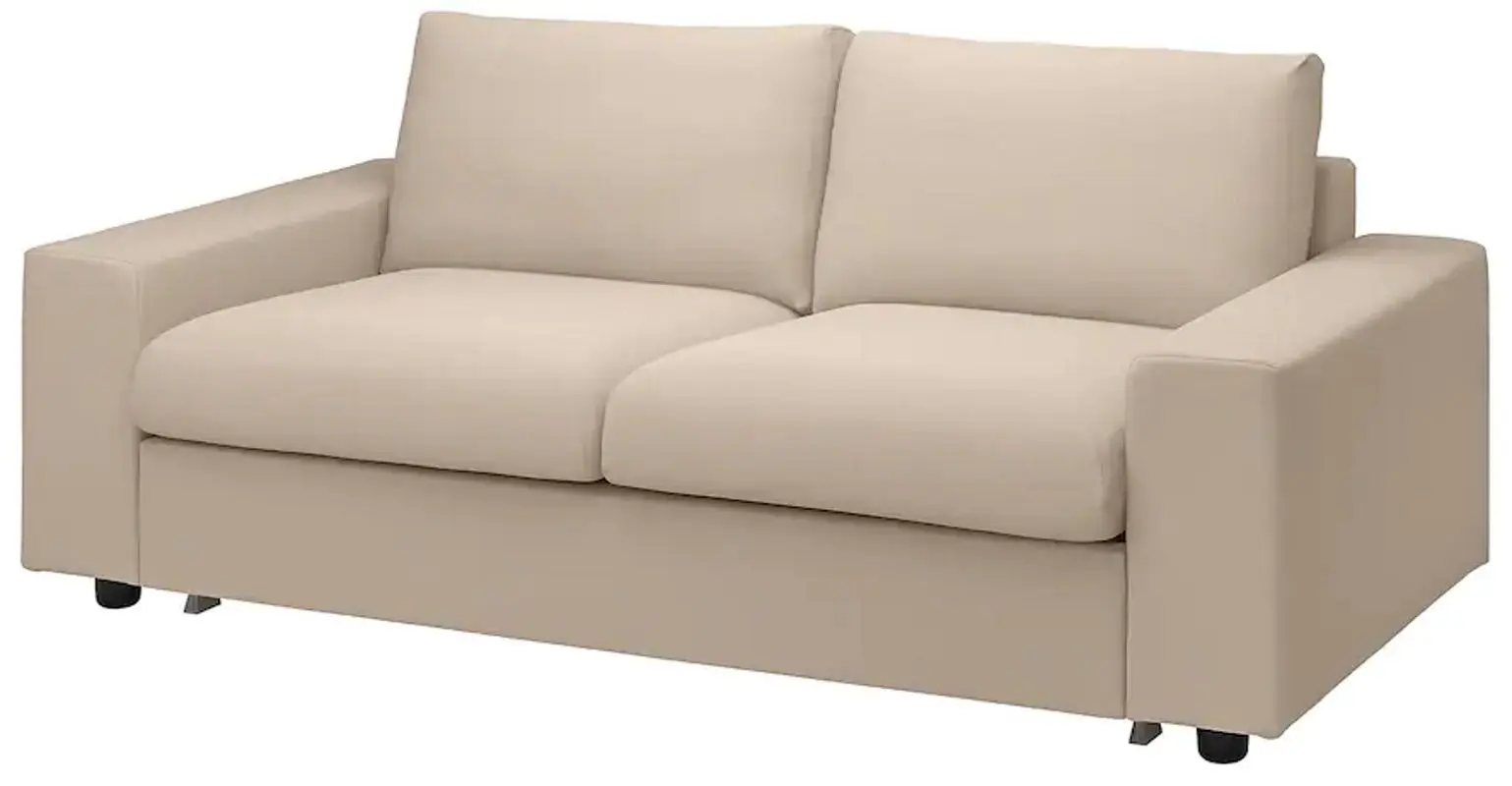 Canapea extensibila Ikea Vimle 2-locuri/brate late (Hallarp Bej)