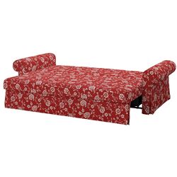 Canapea extensibila Ikea Vretstorp 3-locuri (Virestad Rosu/Alb) Thumb
