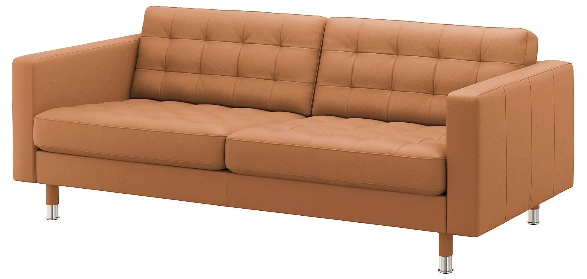 Canapea cu 3 locuri Ikea Landskrona (Grann/Bomstad Maro-auriu/Metal)