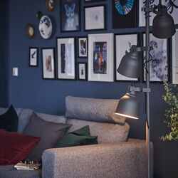 Canapea colt Ikea Vimle 3-locuri cu tetiera/1 sezlong (Gunnared Gri Mediu) Thumb