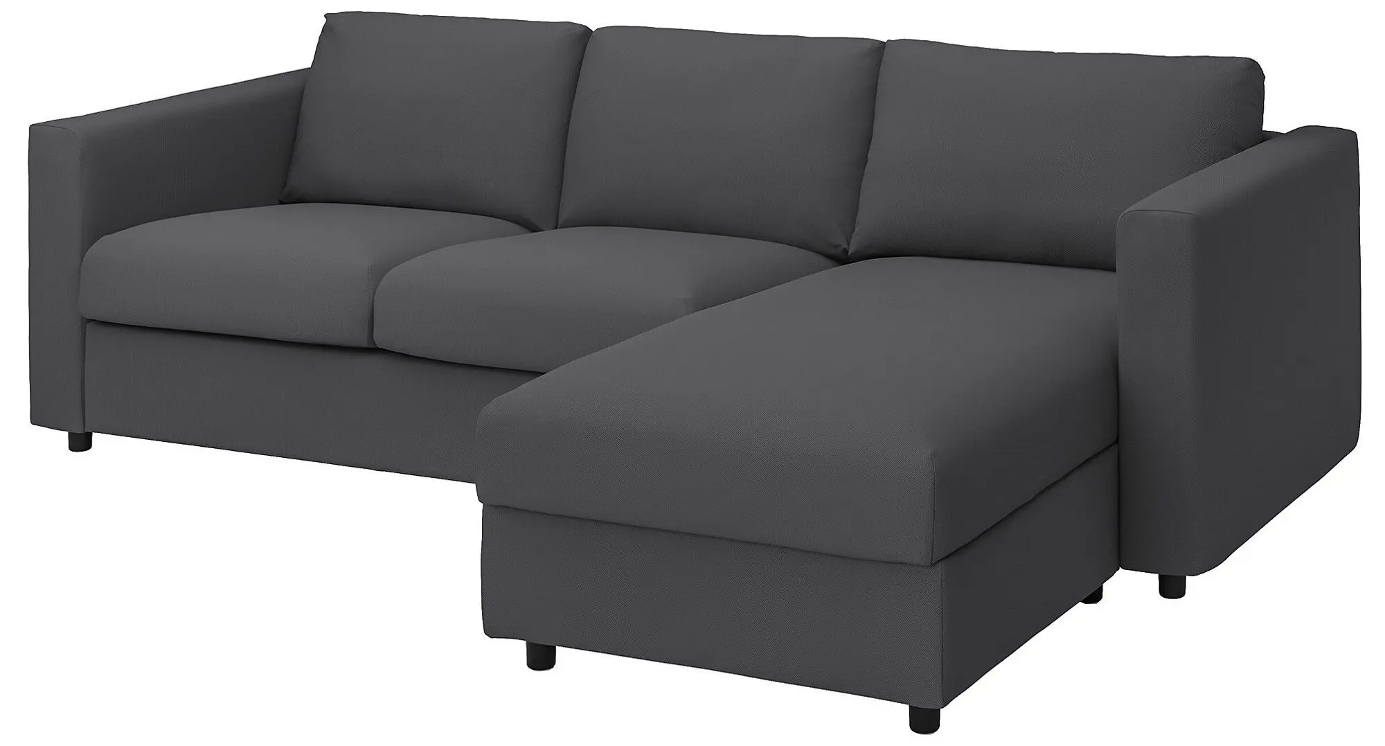 Диван угловой Ikea Vimle 3-местный/шезлонг (Халларп Серый)