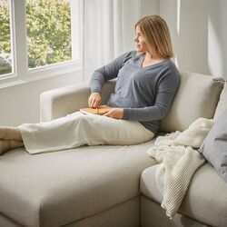 Canapea colt Ikea Vimle 4-locuri/sezlong (Gunnared Bej) Thumb