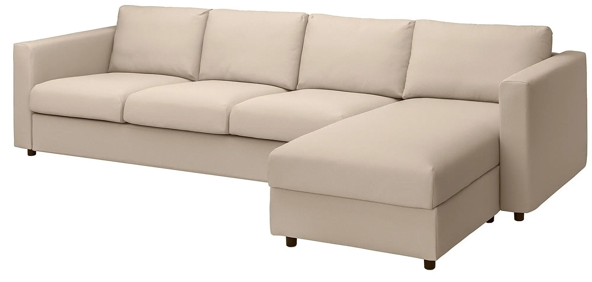 Canapea colt Ikea Vimle 4-locuri/sezlong (Hallarp Bej)