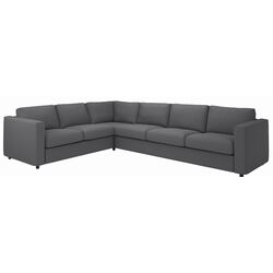Canapea colt Ikea Vimle 5-locuri (Hallarp Gri)