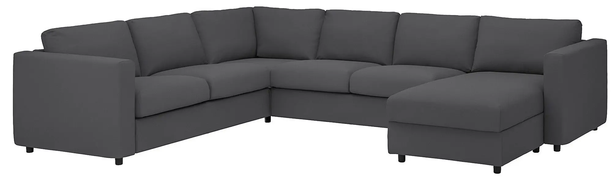 Canapea colt Ikea Vimle 5-locuri/sezlong (Hallarp Gri)