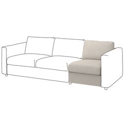 Sectiune canapea Ikea Vimle 1-loc (Gunnared Bej)