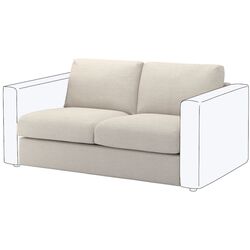 Sectiune canapea Ikea Vimle 2-locuri (Gunnared Bej)