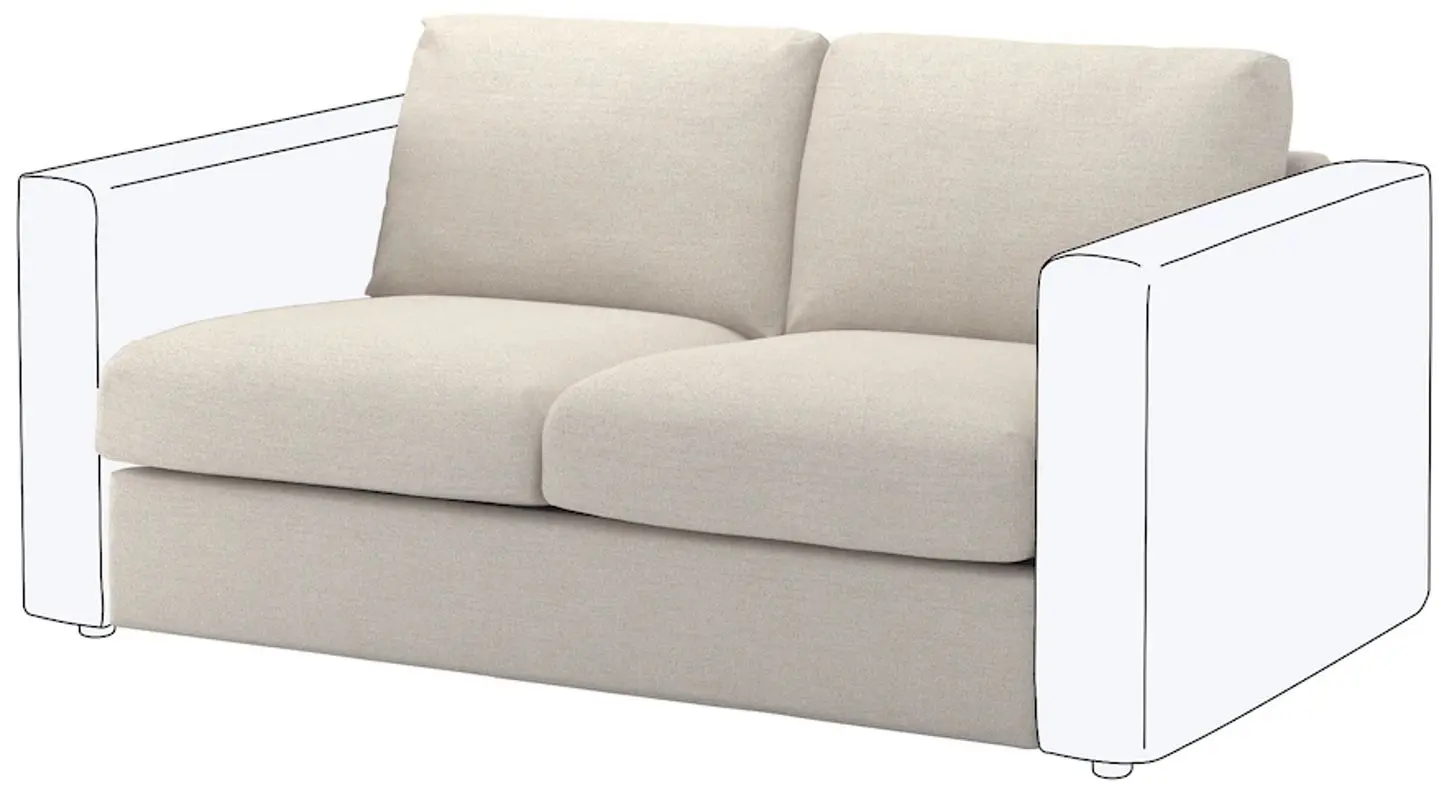 Sectiune canapea Ikea Vimle 2-locuri (Gunnared Bej)