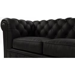 Canapea Inspira Furniture Cambridge 2 Seater Riviera 100 (Black) Thumb