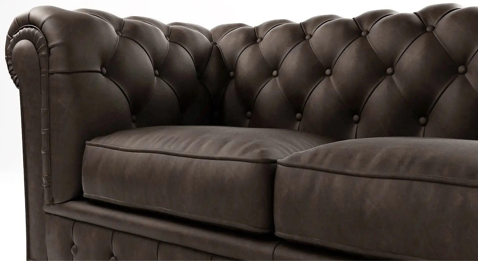 Canapea Inspira Furniture Cambridge 2 Seater Riviera 26 (Brown)