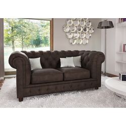 Диван Inspira Furniture Cambridge 2 Seater Riviera 26 (Brown)