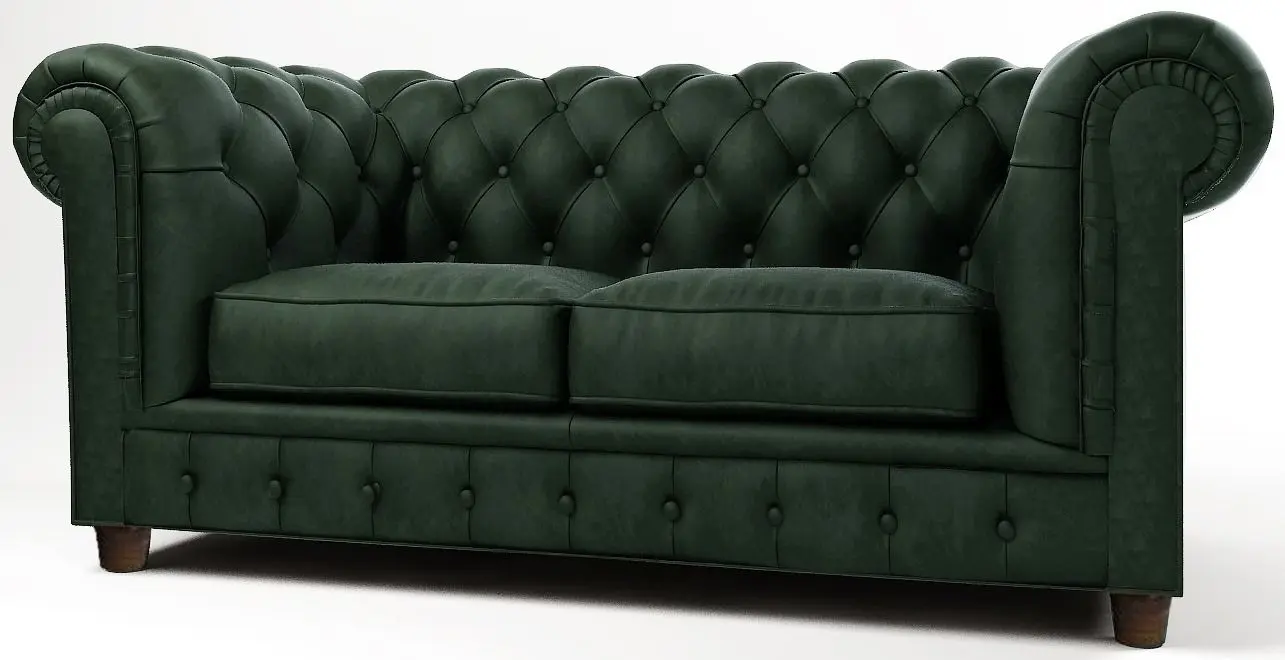 Canapea Inspira Furniture Cambridge 2 Seater Riviera 38 (Dark Green)