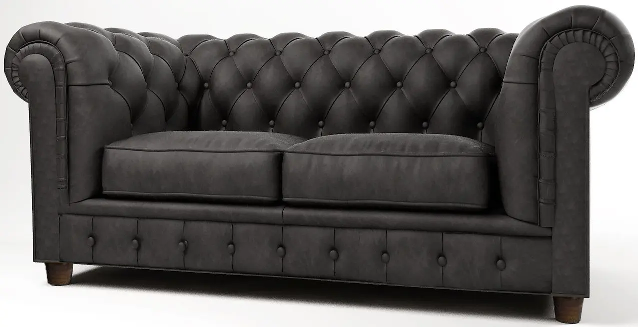 Canapea Inspira Furniture Cambridge 2 Seater Riviera 95 (Gray)