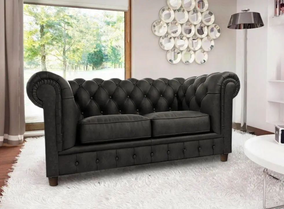 Canapea Inspira Furniture Cambridge 2 Seater Riviera 95 (Gray)