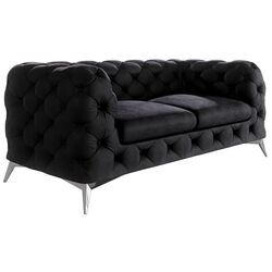Диван Inspira Furniture Chelsea 2 Seater Riviera 100 (Black) Thumb