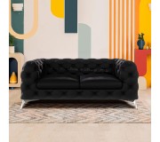 Canapea Inspira Furniture Chelsea 2 Seater Riviera 100 (Black)