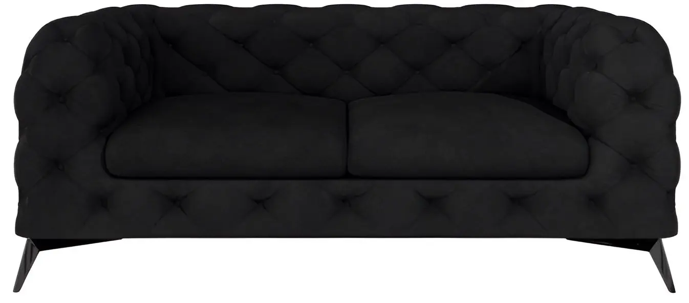 Диван Inspira Furniture Chelsea 2 Seater Riviera 100 (Black)