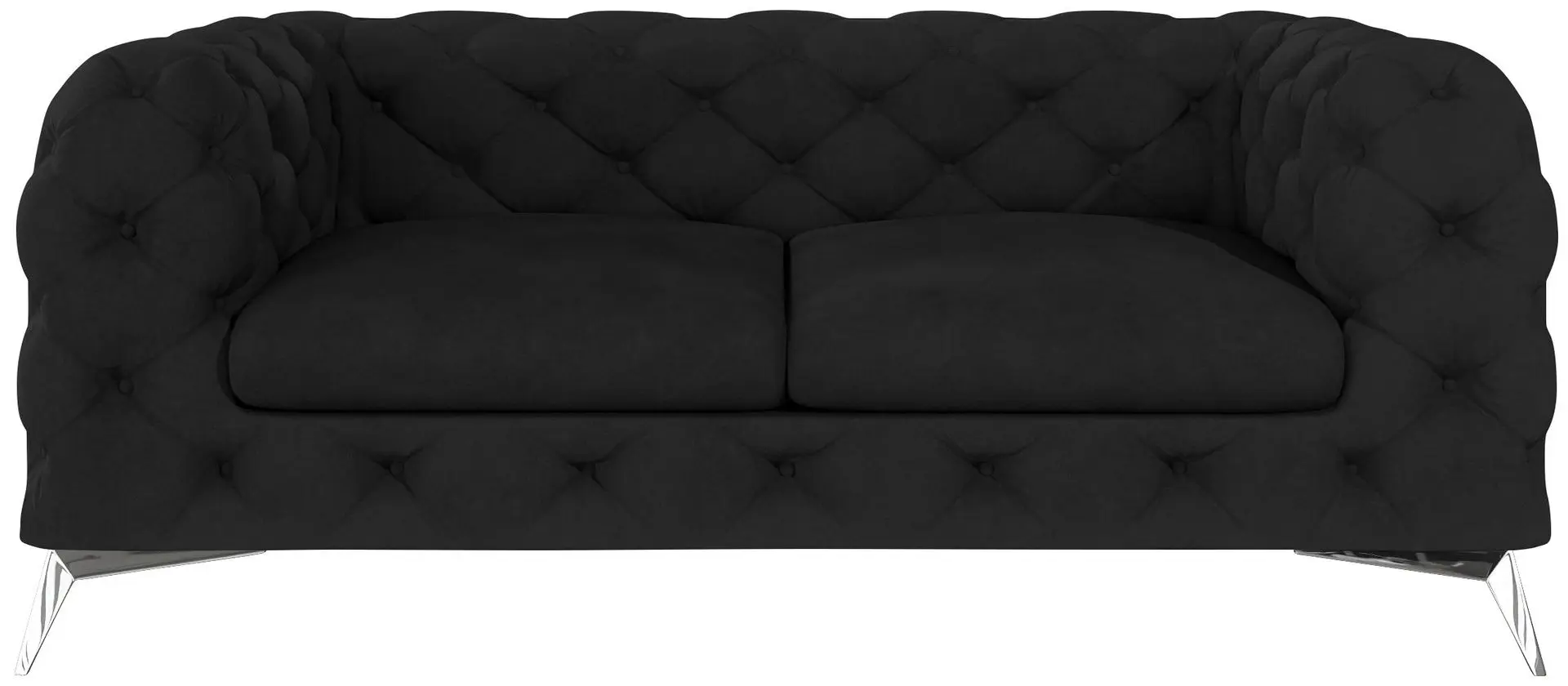 Диван Inspira Furniture Chelsea 2 Seater Riviera 100 (Black)