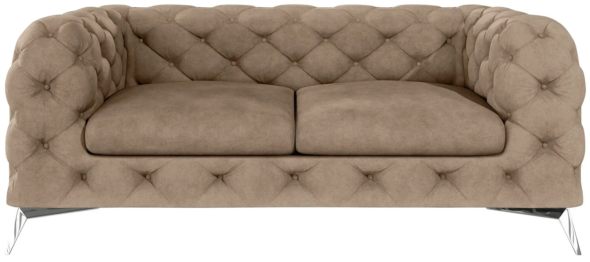 Диван Inspira Furniture Chelsea 2 Seater Riviera 24 (Beige/Silver)