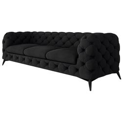 Диван Inspira Furniture Chelsea 3 Seater Riviera 100 (Black) Thumb