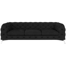 Диван Inspira Furniture Chelsea 3 Seater Riviera 100 (Black) Thumb