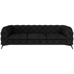 Диван Inspira Furniture Chelsea 3 Seater Riviera 100 (Black) Thumb