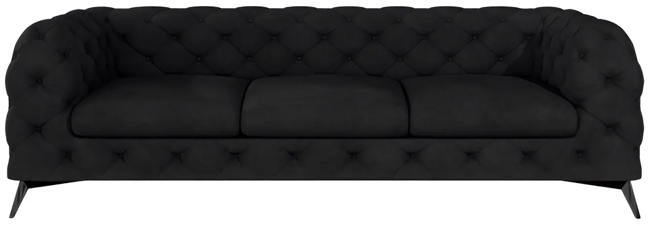 Диван Inspira Furniture Chelsea 3 Seater Riviera 100 (Black)