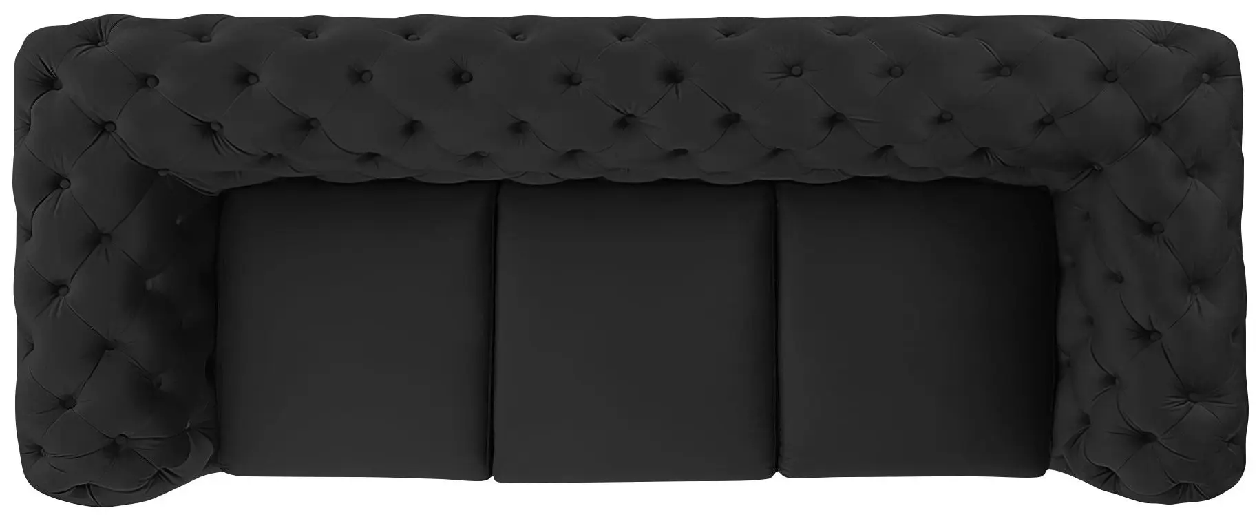 Диван Inspira Furniture Chelsea 3 Seater Riviera 100 (Black)