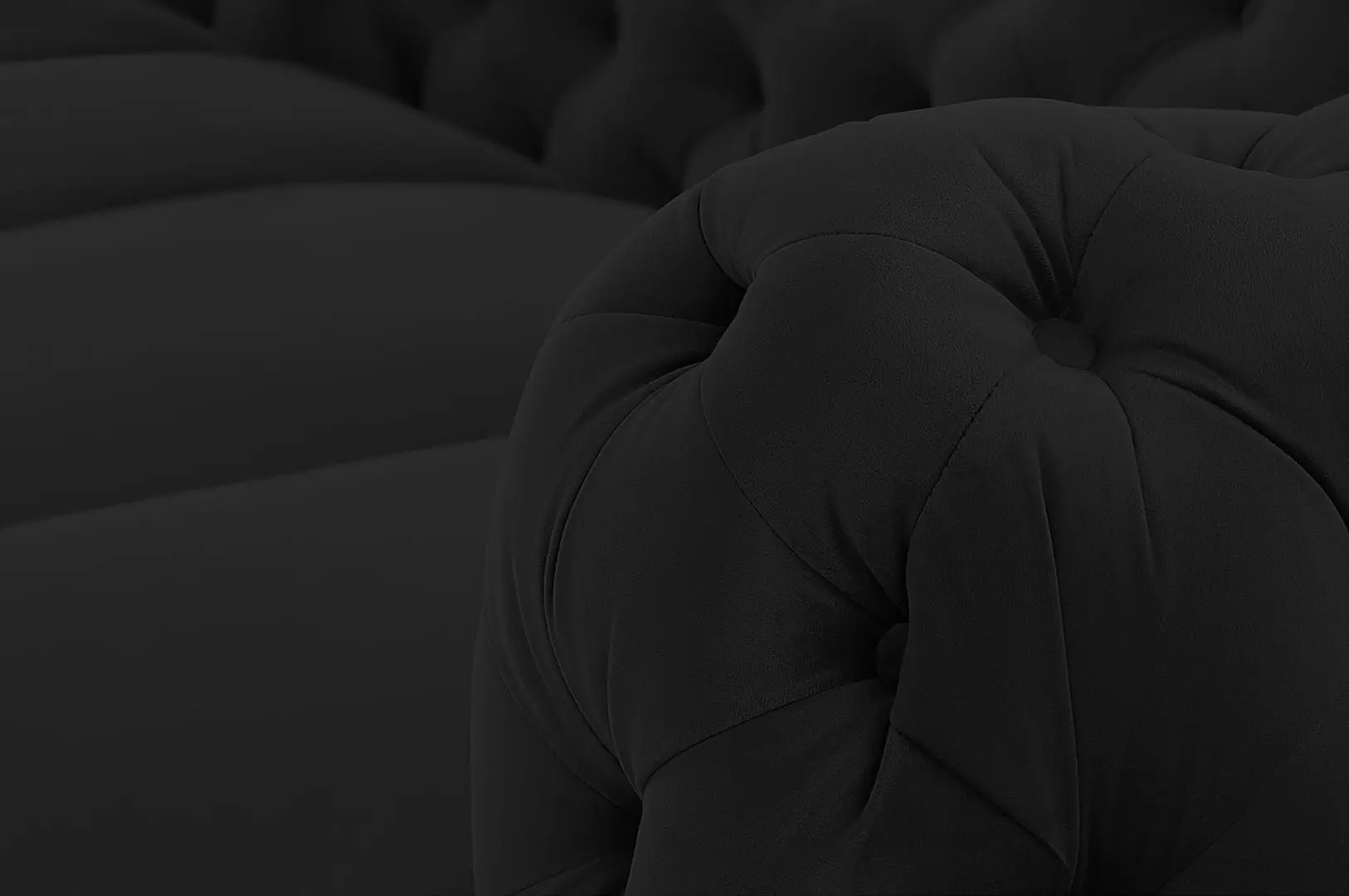 Диван Inspira Furniture Chelsea 3 Seater Riviera 100 (Black)