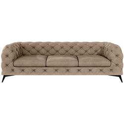 Canapea Inspira Furniture Chelsea 3 Seater Riviera 24 (Beige/Silver) Thumb