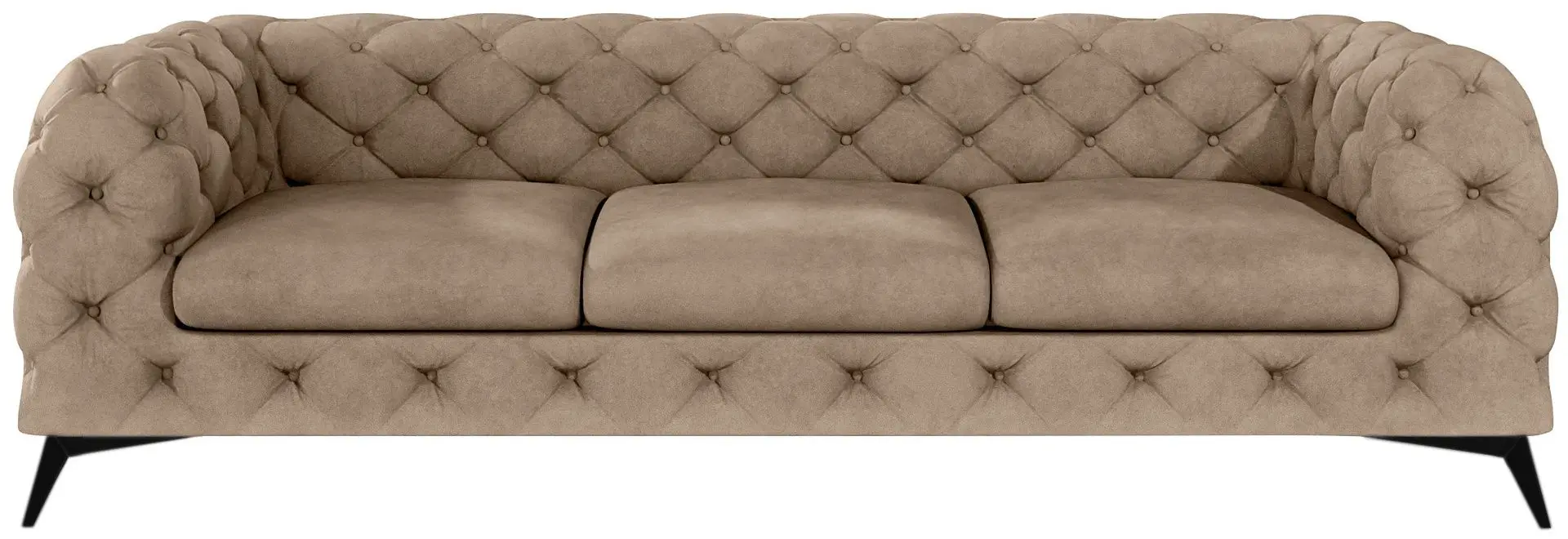 Canapea Inspira Furniture Chelsea 3 Seater Riviera 24 (Beige/Silver)