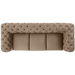 Canapea Inspira Furniture Chelsea 3 Seater Riviera 24 (Beige/Silver) Thumb