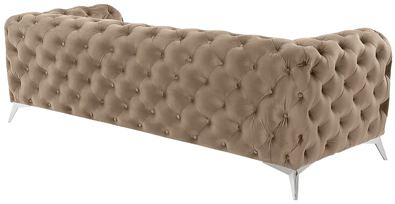 Canapea Inspira Furniture Chelsea 3 Seater Riviera 24 (Beige/Silver)