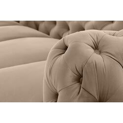 Canapea Inspira Furniture Chelsea 3 Seater Riviera 24 (Beige/Silver) Thumb