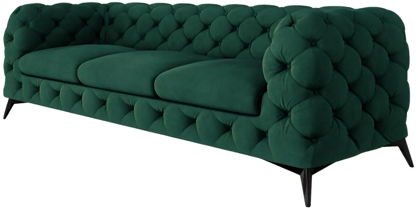 Диван Inspira Furniture Chelsea 3 Seater Riviera 38 (Dark Green)