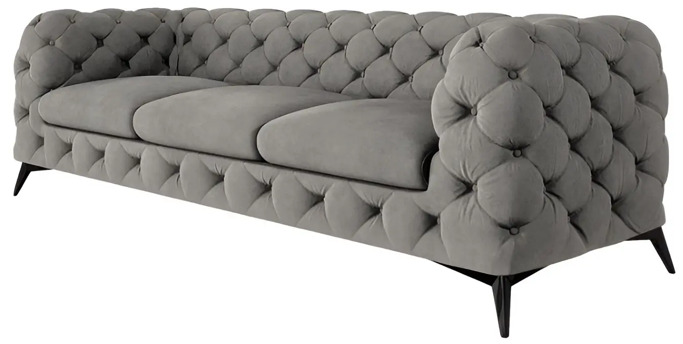 Canapea Inspira Furniture Chelsea 3 Seater Riviera 91 (Gray)