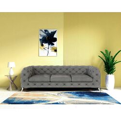 Canapea Inspira Furniture Chelsea 3 Seater Riviera 91 (Gray)