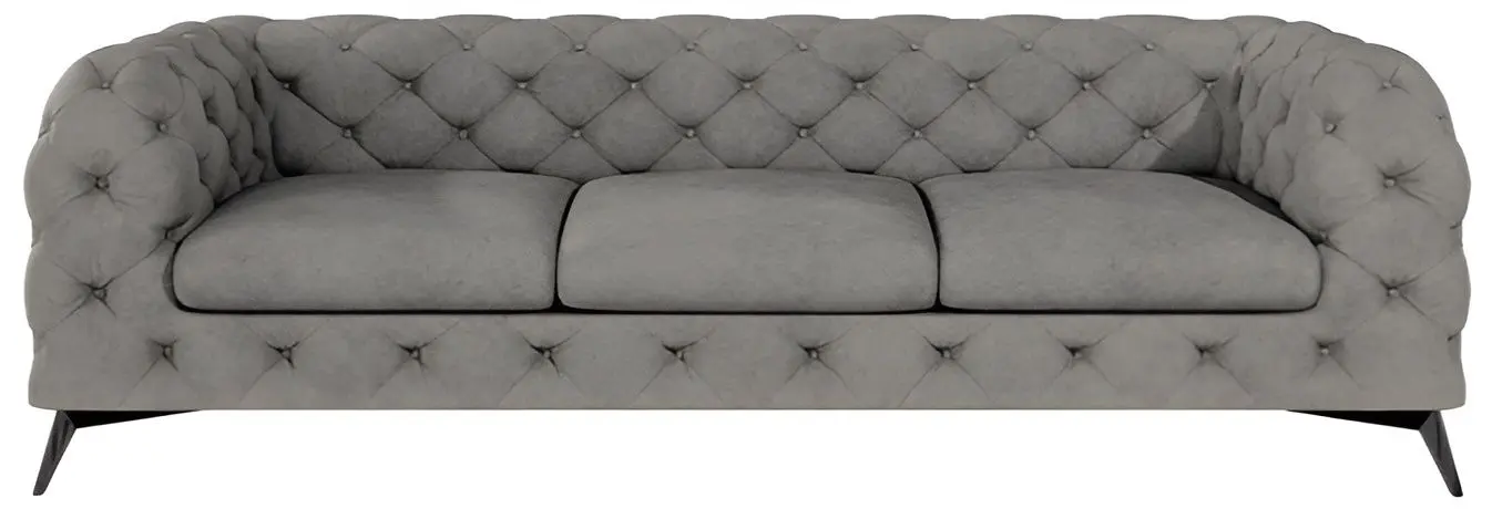 Canapea Inspira Furniture Chelsea 3 Seater Riviera 91 (Gray)