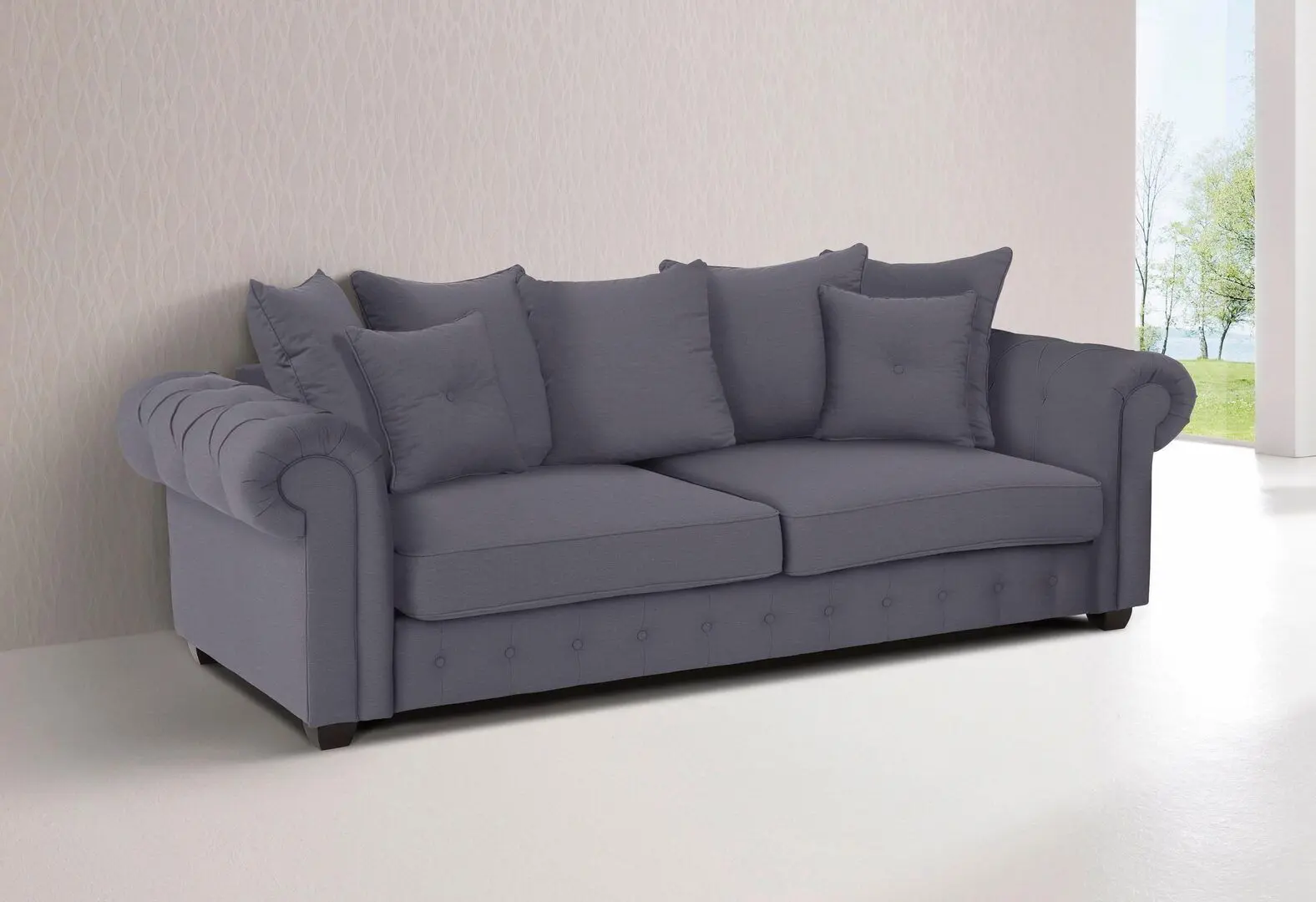 Canapea Inspira Furniture Leicester 2.5 Seater Amore 32 (Graphite)