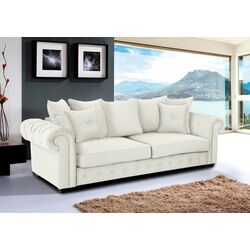 Canapea Inspira Furniture Leicester 2.5 Seater Cosmic 10 (Cream)