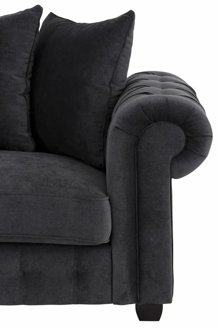 Canapea Inspira Furniture Leicester 2.5 Seater Cosmic 101 (Graphite)