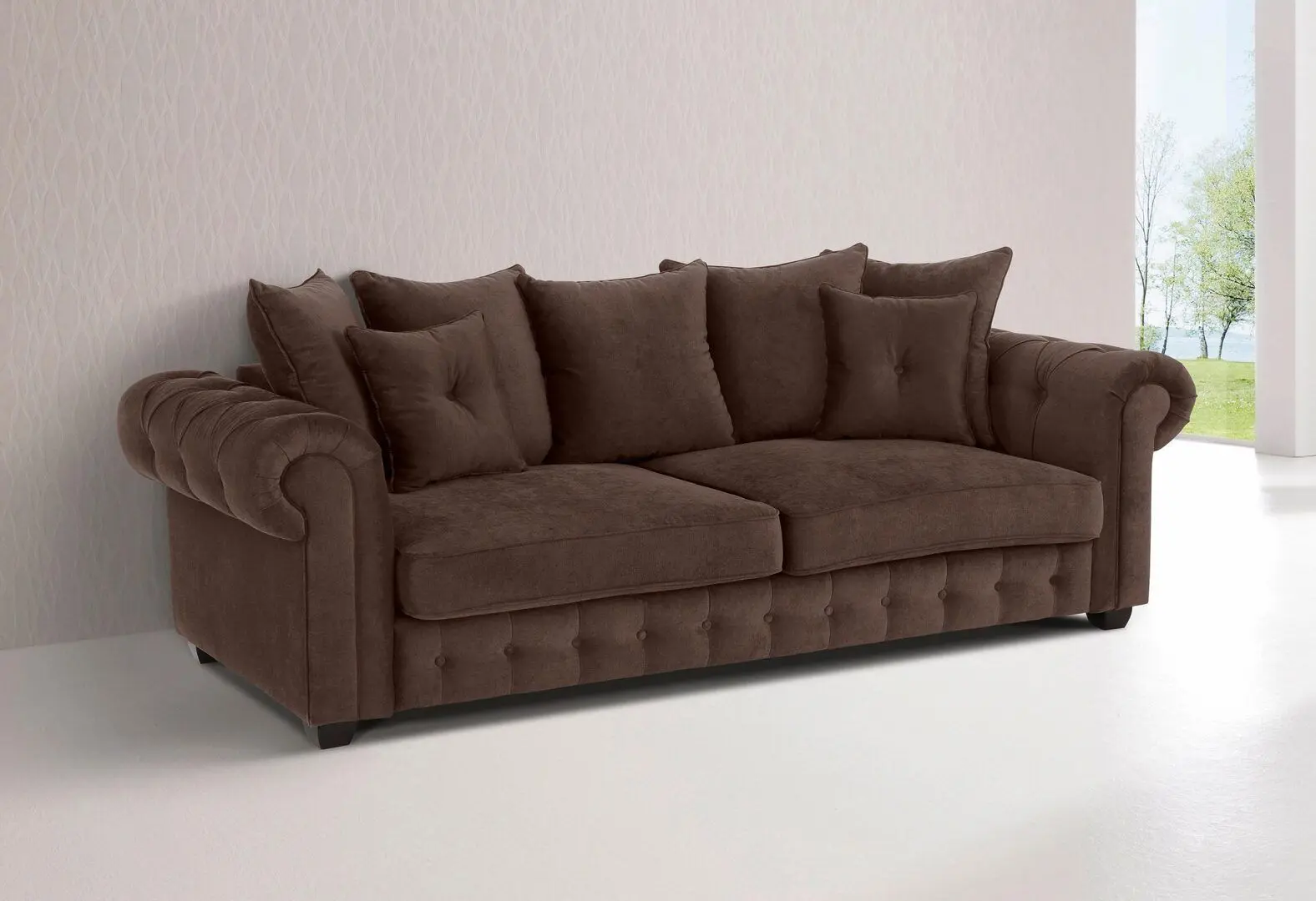 Диван Inspira Furniture Leicester 2.5 Seater Cosmic 70 (Brown)
