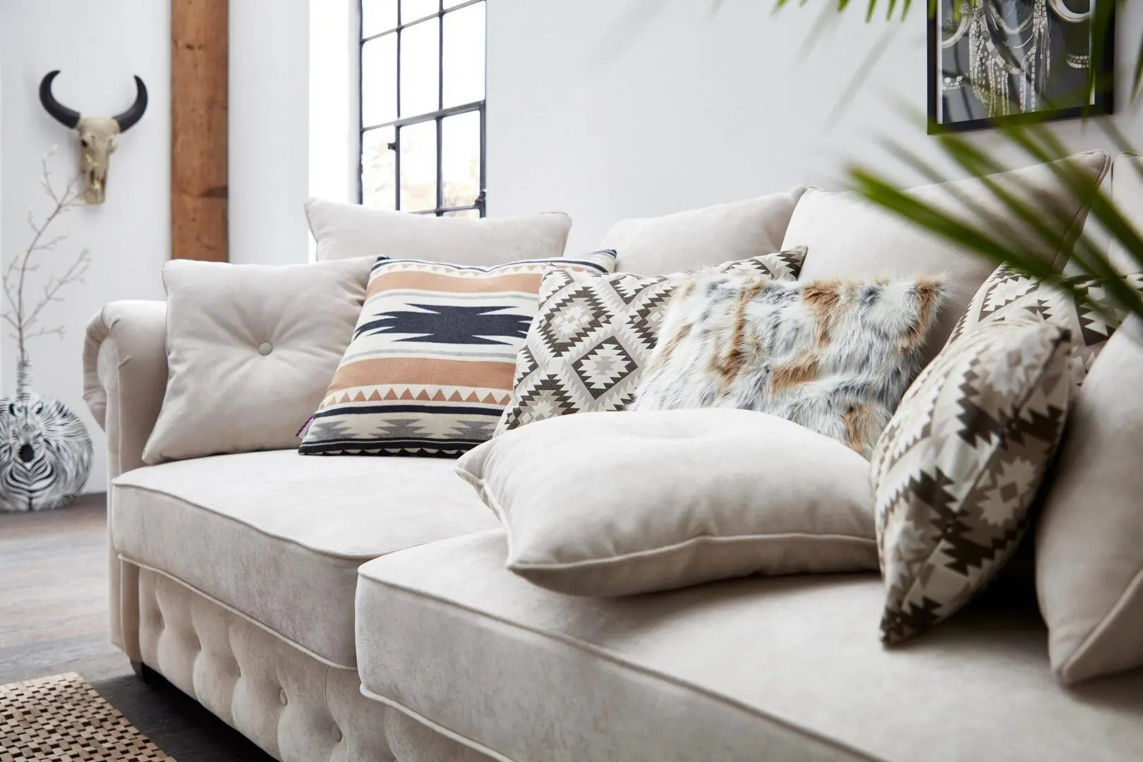 Canapea Inspira Furniture Leicester 2.5 Seater Granada 2731 (White)