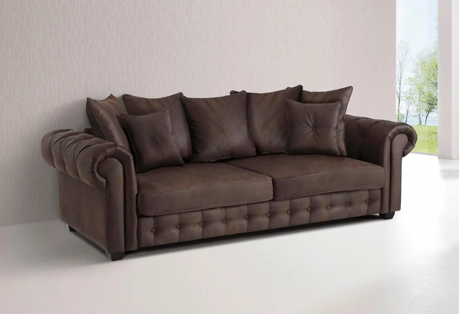 Canapea Inspira Furniture Leicester 2.5 Seater Ranger 5 (Brown)
