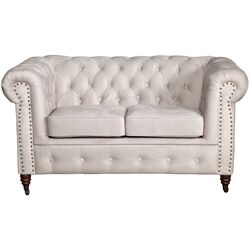 Диван Inspira Furniture Oxford 2 Seater with Casters/York Amore 31 (Grey) Thumb