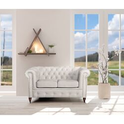 Canapea Inspira Furniture Oxford 2 Seater with Casters/York Amore 31 (Grey)