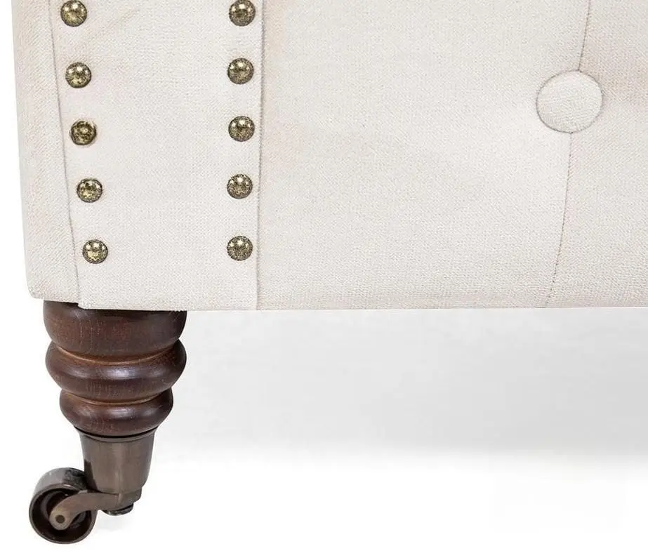 Диван Inspira Furniture Oxford 2 Seater with Casters/York Amore 31 (Grey)