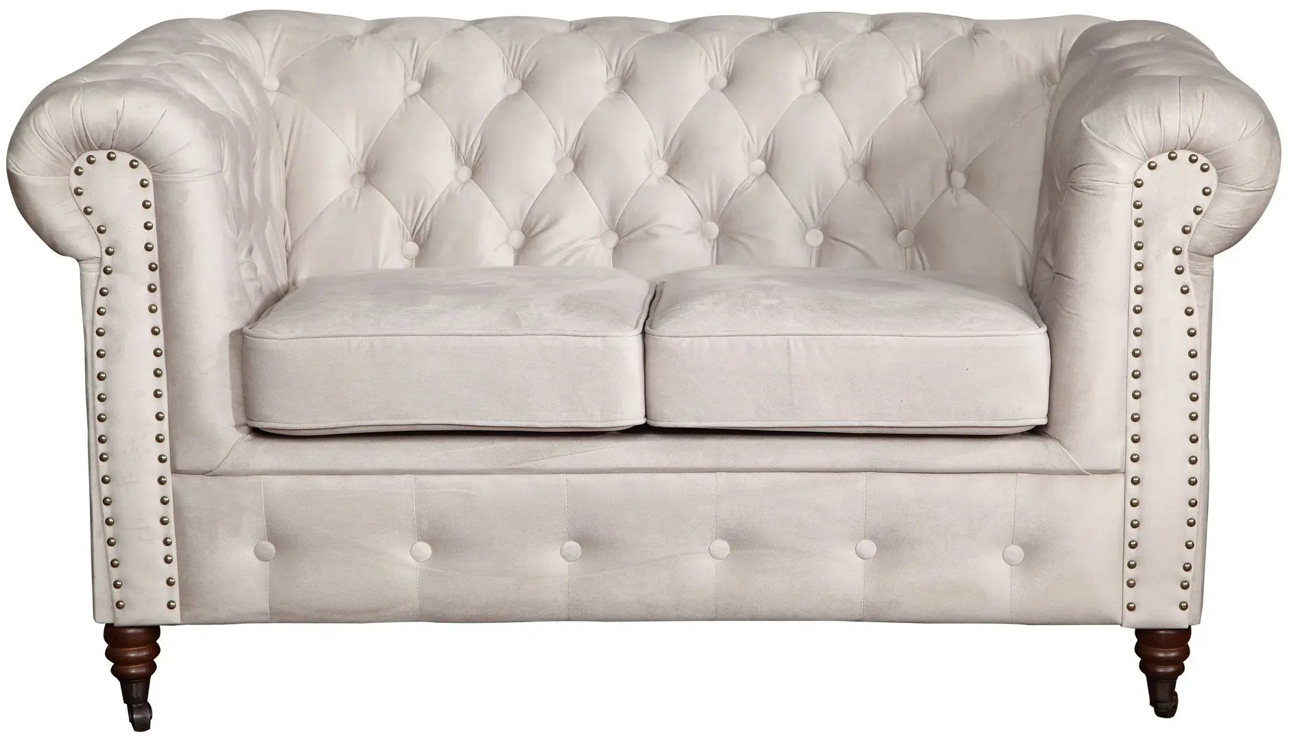 Диван Inspira Furniture Oxford 2 Seater with Casters/York Amore 31 (Grey)