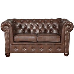 Canapea Inspira Furniture Oxford 2 Seater with Casters/Classic MG 20 (Brown) Thumb