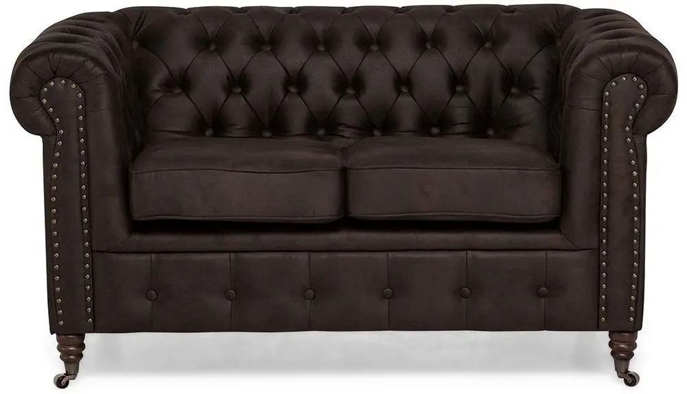 Canapea Inspira Furniture Oxford 2 Seater with Casters Gobi 04 (Brown)